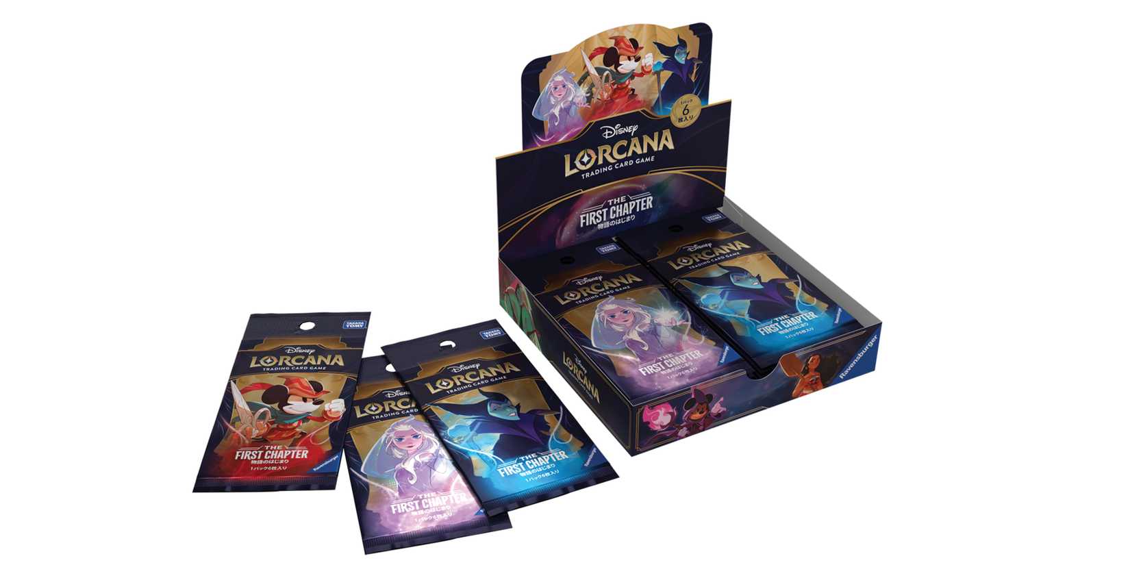 lorcana first chapter booster box reprint DISNEY LORCANA TCG JAPANESE VERSION main image 1
