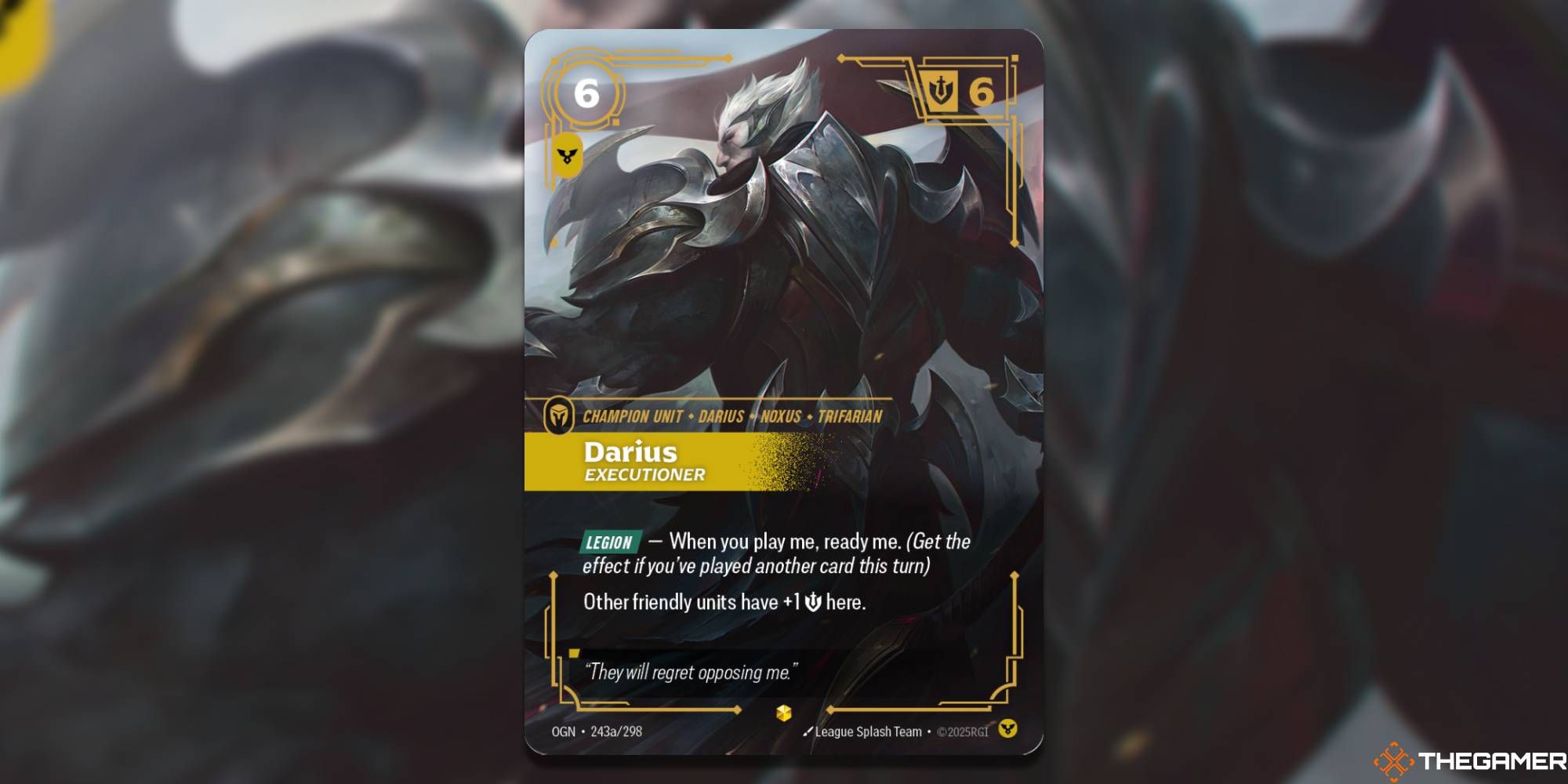 Exclusive: God-King Darius Is Coming To Riftbound: Origins (Card