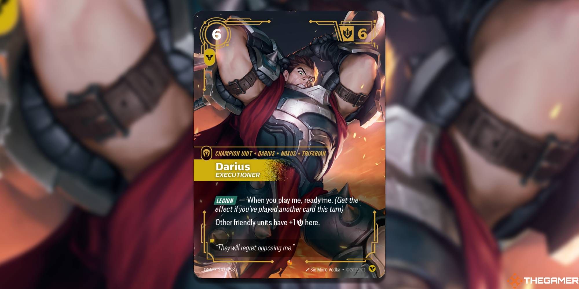 Exclusive: God-King Darius Is Coming To Riftbound: Origins (Card