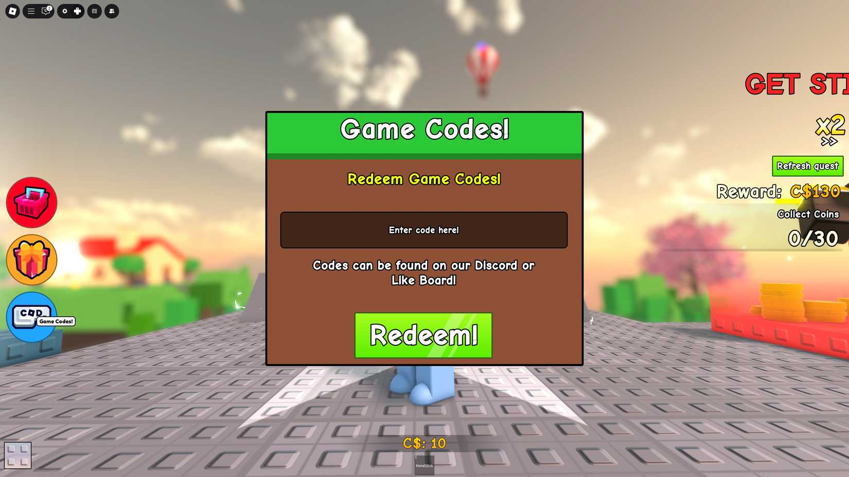 Stick Battles Codes - Roblox