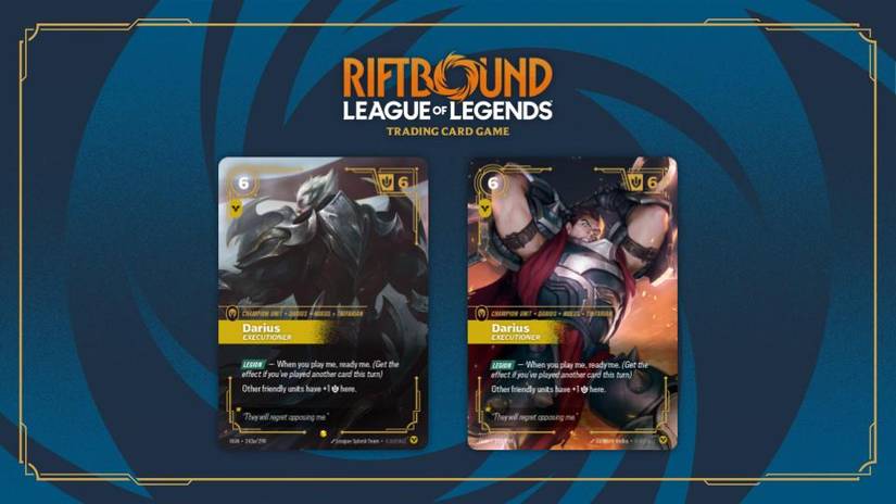 riftbound will darius ready if you defy the 2nd card Riftbound: League of Legends - Art Sleeves: Exclusive: God-King Darius Is Coming