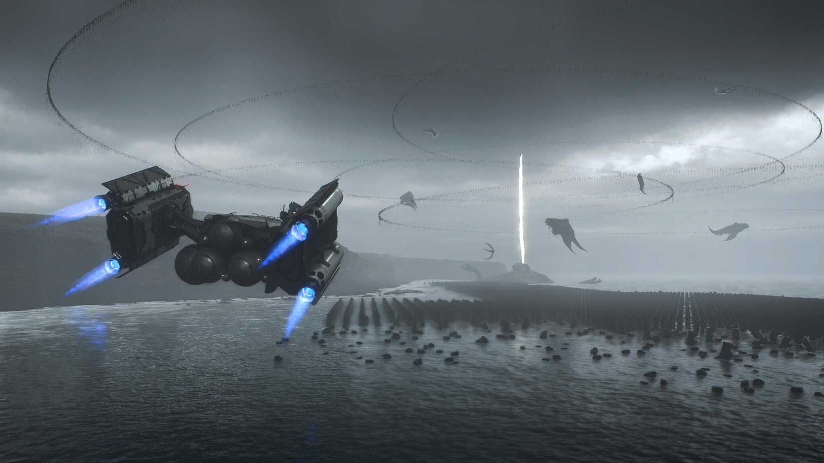 Death Stranding 2 DHV magellan looking over APAS 4000