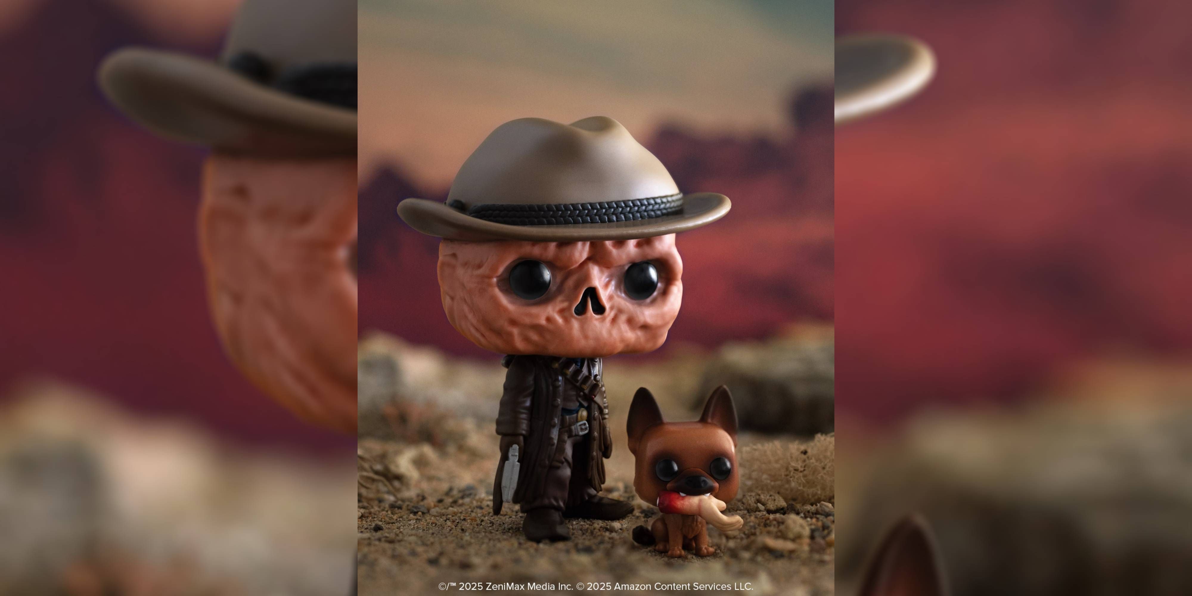 Coleção de Funko Pops de diversas franquias.