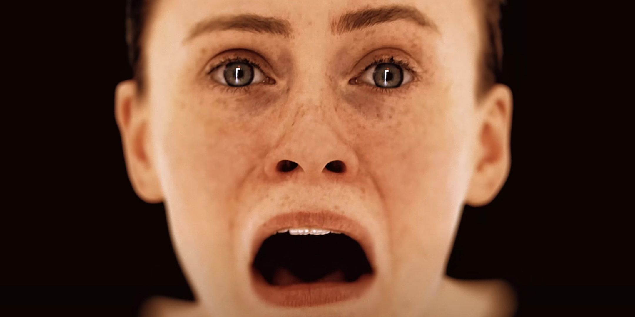 OD character screaming over a plain brown background.