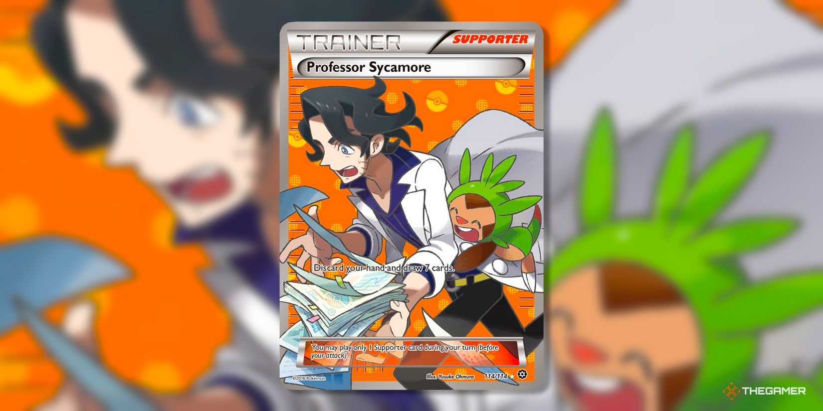 pokemon sycamore card - XY Phantom Forces - Professor Trainer Form Graded Pokemon: Professor Sycamore PSA