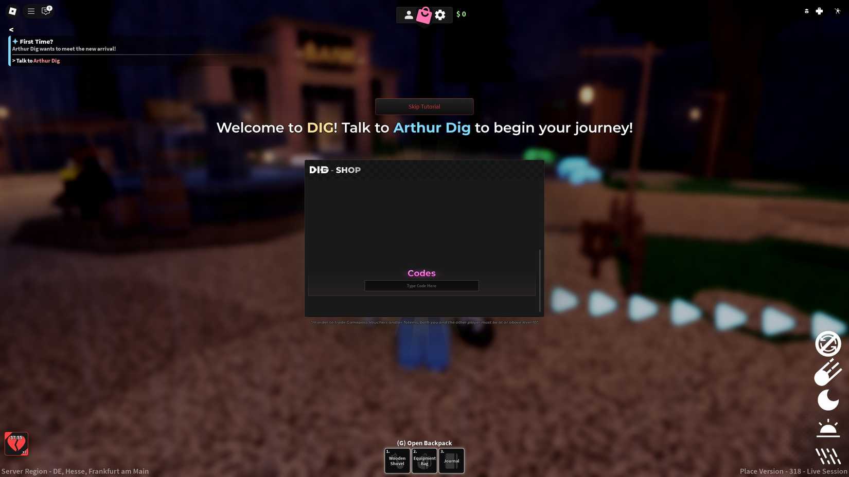 Dig Inc Code DIG Codes - Roblox