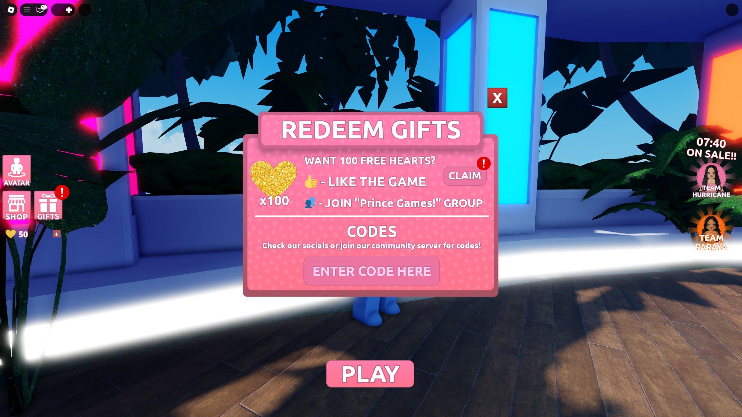 Friendship Island Codes Roblox Roblox 7 14 2025 22 40 20 