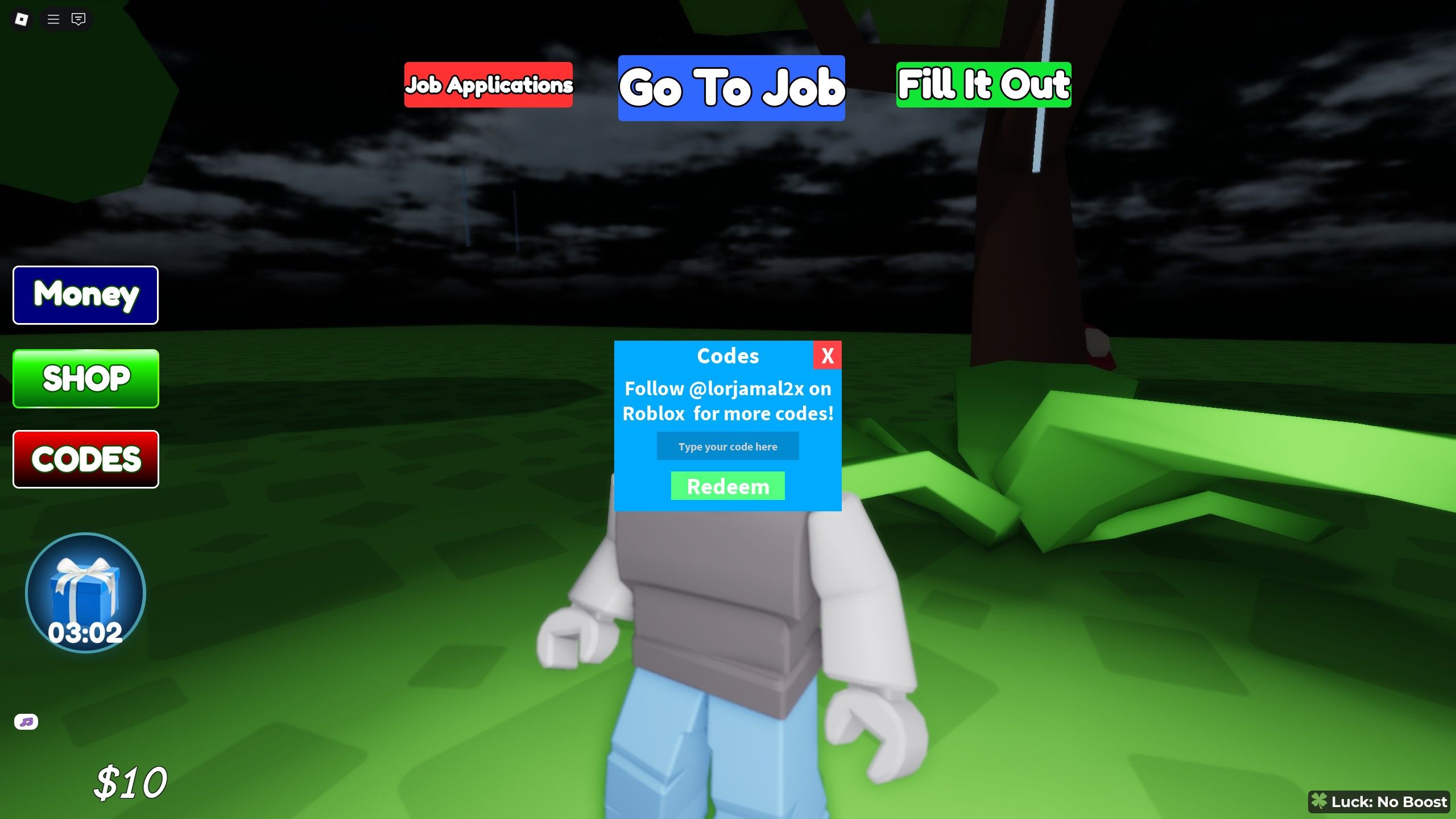 Grow A Job Application Codes Roblox Roblox 7 9 2025 14 06 22 