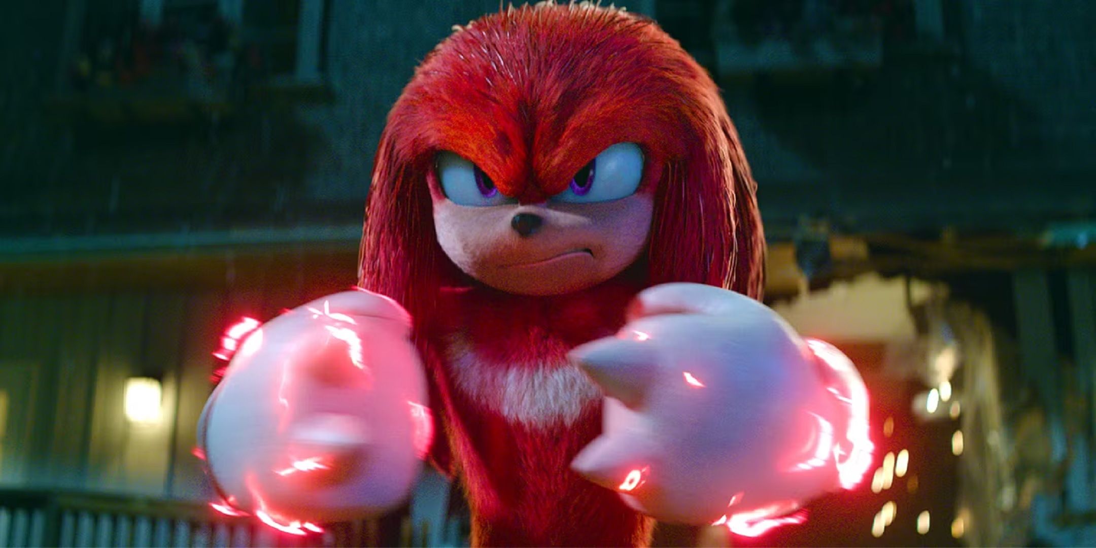 Sonic friend, Knuckles angry with electric fists.