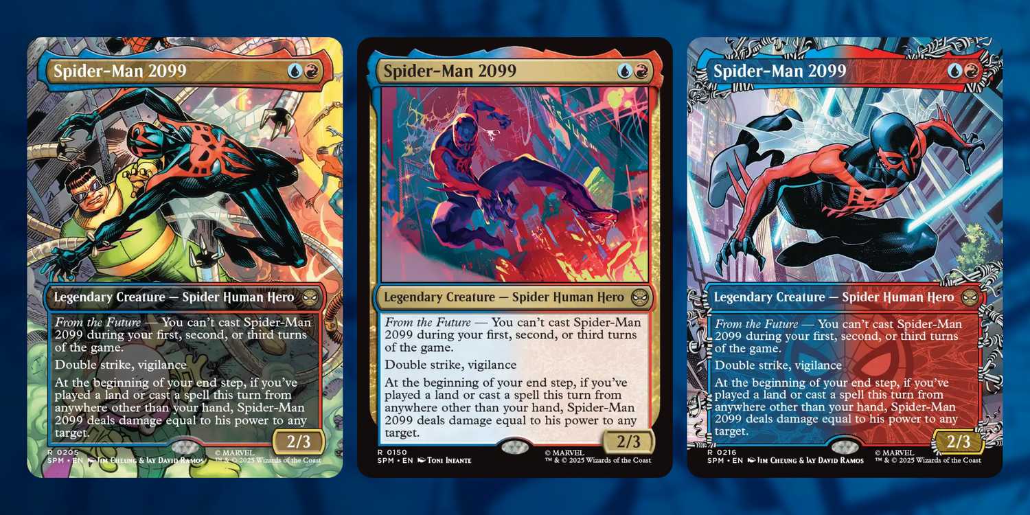 spider man 2099 mtg card Incredible Pull: Mythic Rare Spider-Man Revealed! if youve played a land or cast a spell this turn from anywhere other than your hand Marvel's Spider-Man Foil: Spider-Man 2099