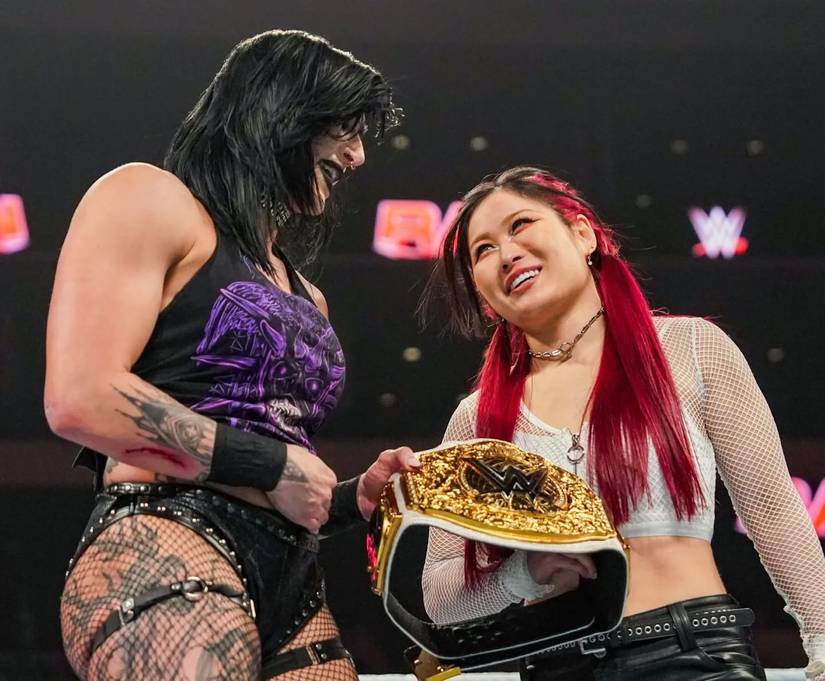 Rhea Ripley and Iyo Sky captured the WWE Women's Championship. 