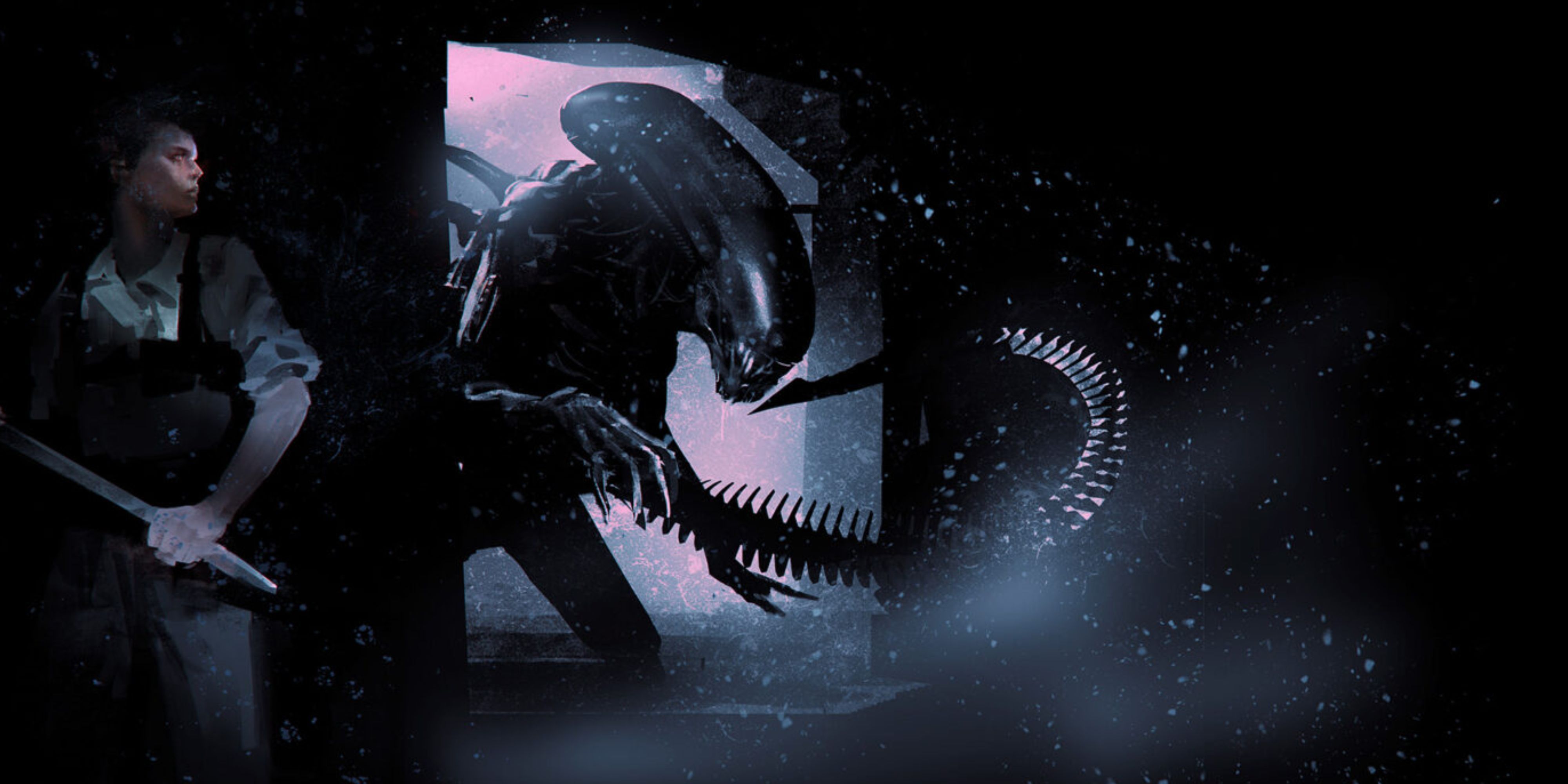 Alien Roleplaying Game key art showing Xenomorph