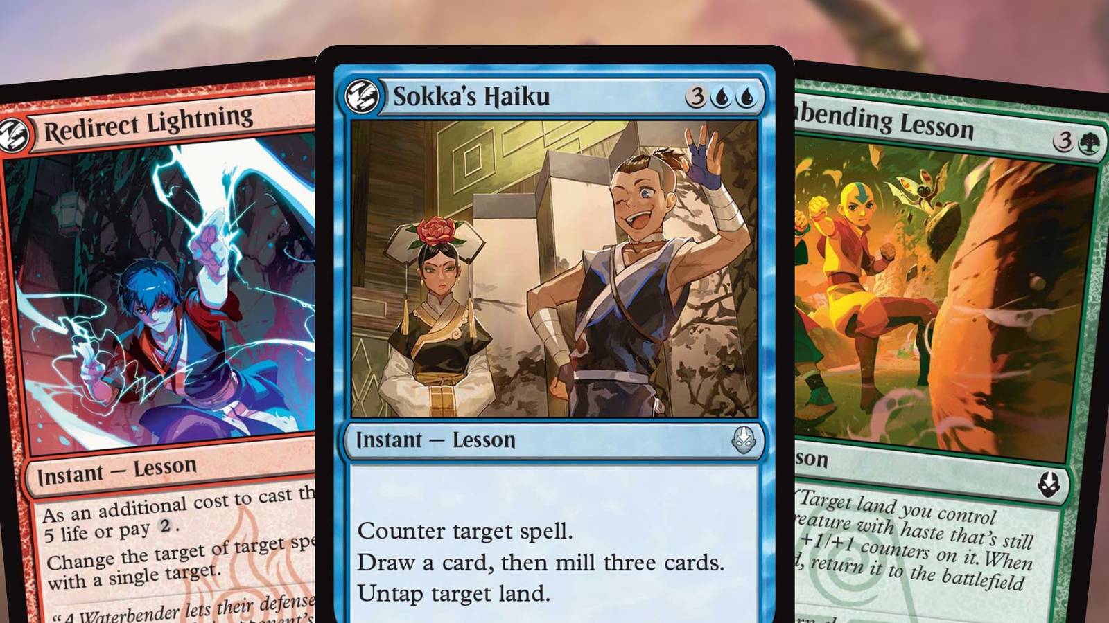 mtg avatar card Destiny | Avatar: The Last Airbender art cards Magic: The Gathering x Avatar: