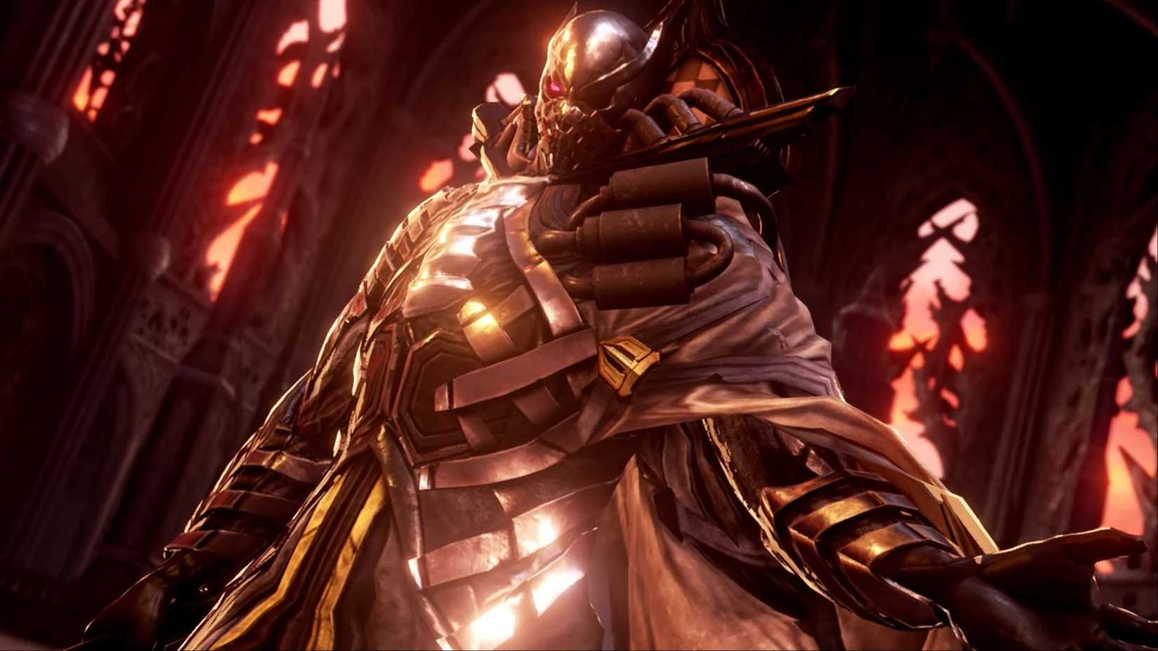 Juzo Mido looking towards the camera in Code Vein.