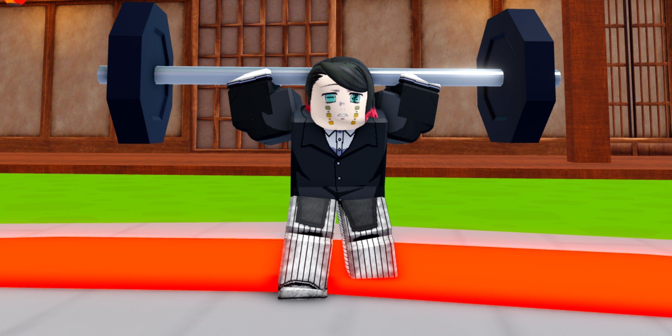 a character in Hashira Training on roblox