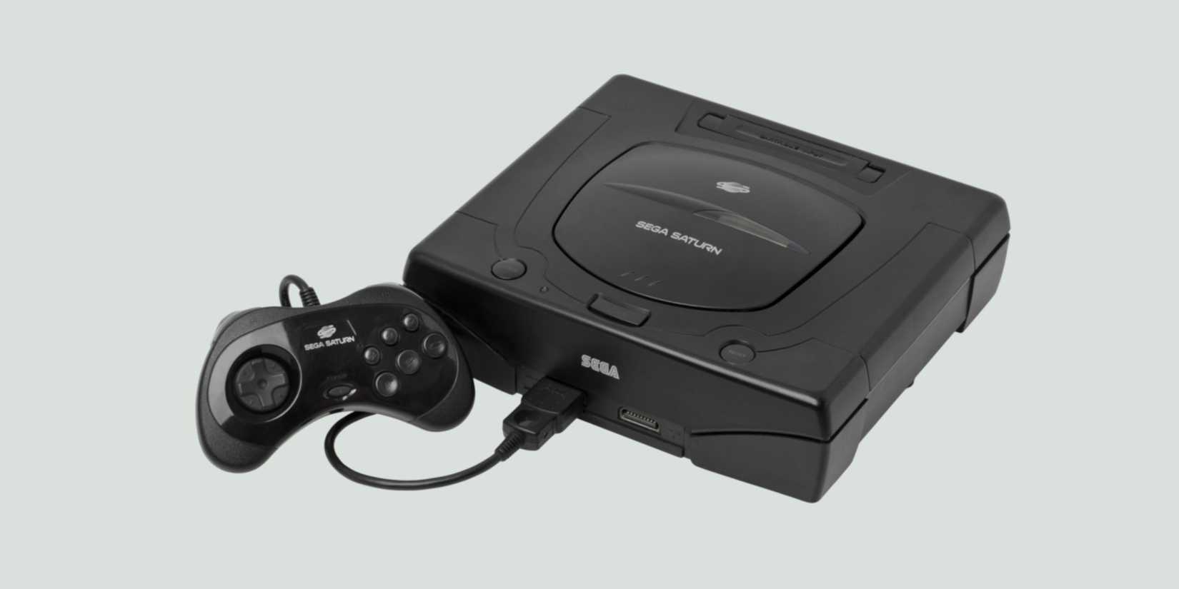 The US version of the Sega Saturn features a controller with a six-button interface.