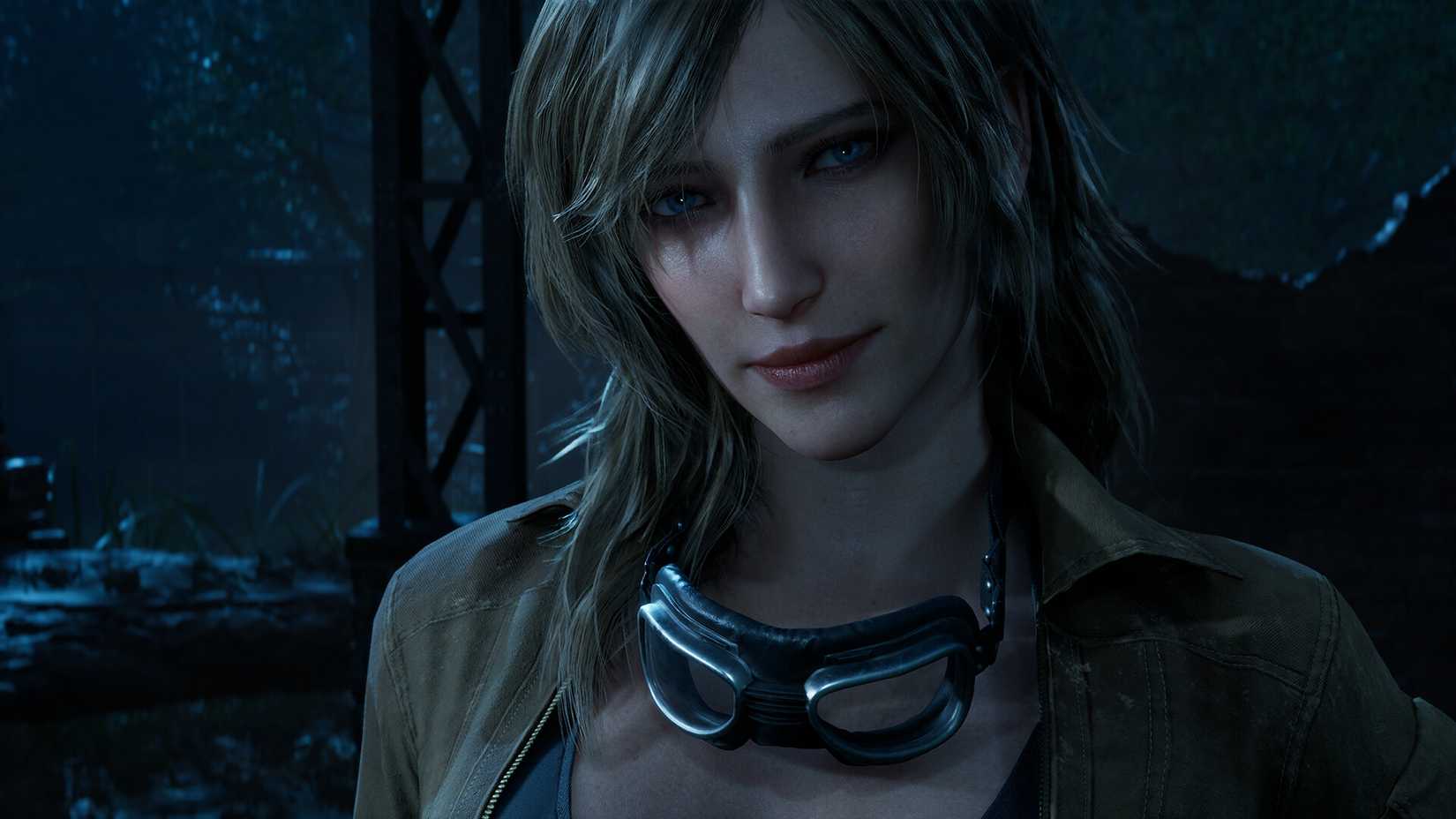 Eva looks at the camera in a solid Metal Gear: Snake Eater.