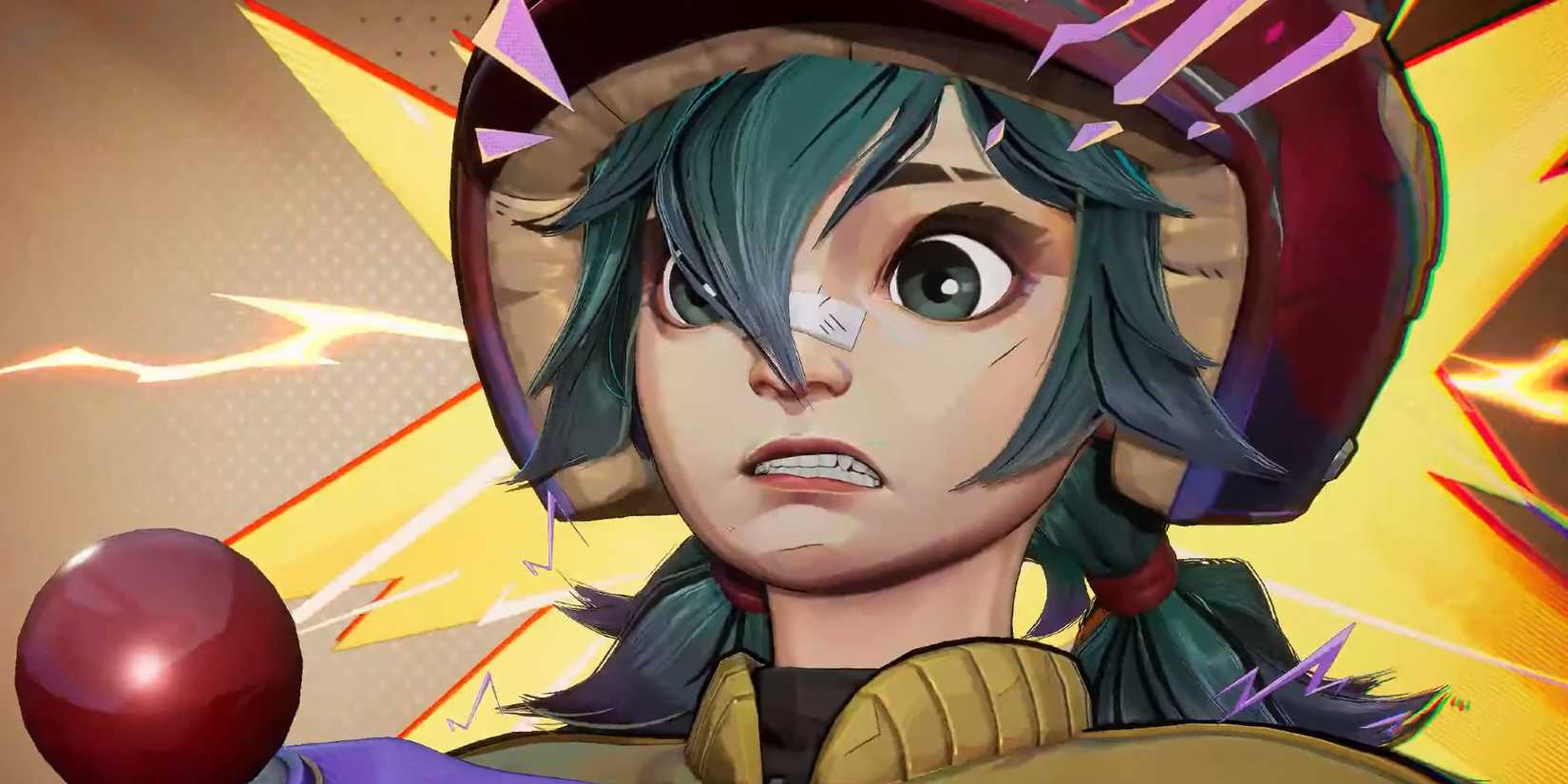 A close-up of Peni Parker looks shocked in Marvel Rivals