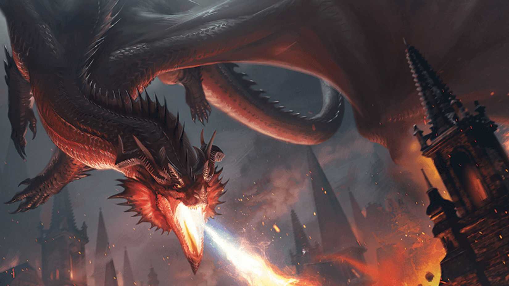An Adult Red Dragon, from Dungeons & Dragons (D&D).