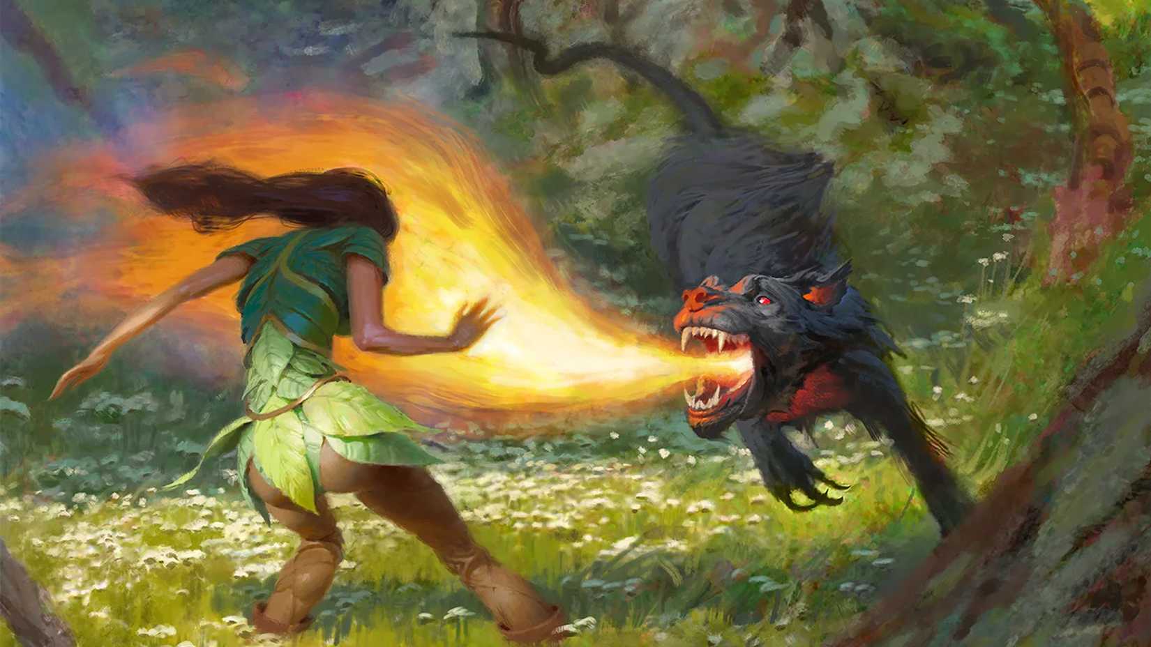 Adventurers are attacked by the monster fireworks at D & D 5e.