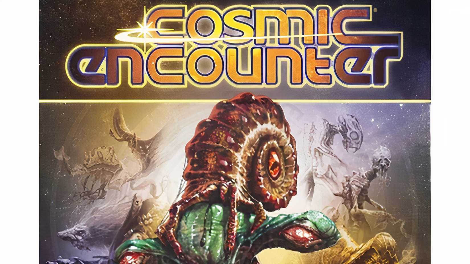 The space meeting board game box is on the white background.