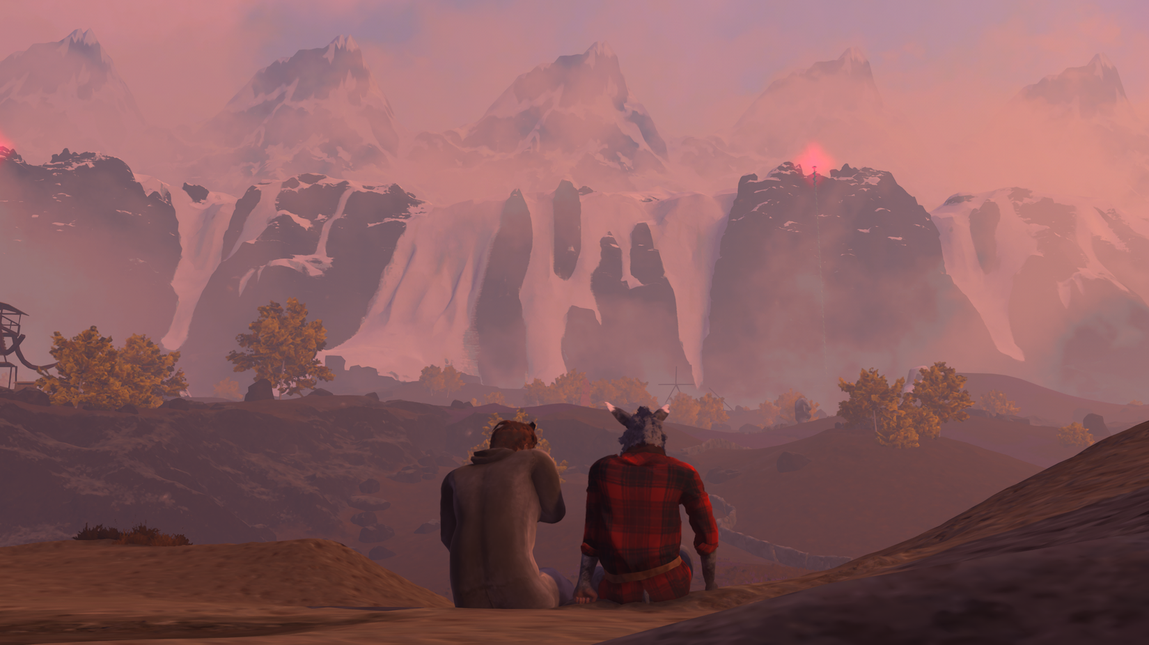 Baby Steps Nate and Moose sat together looking out at the summit.