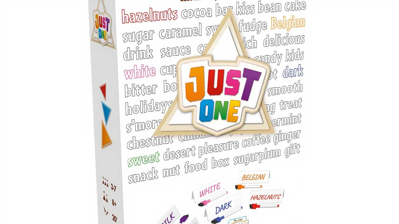 There is only one board game box in front of the white background.