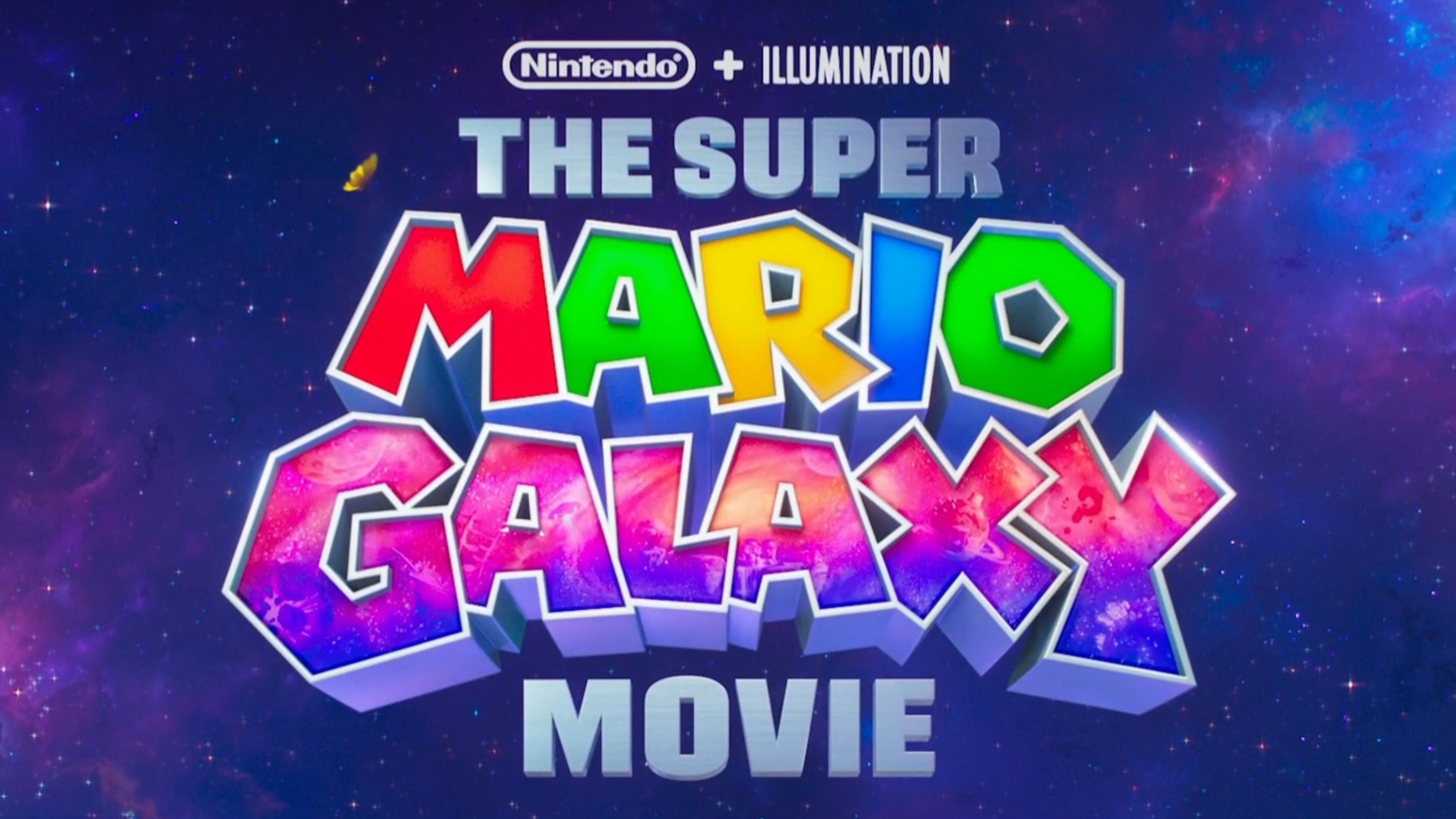 the super mario galaxy movie title card.