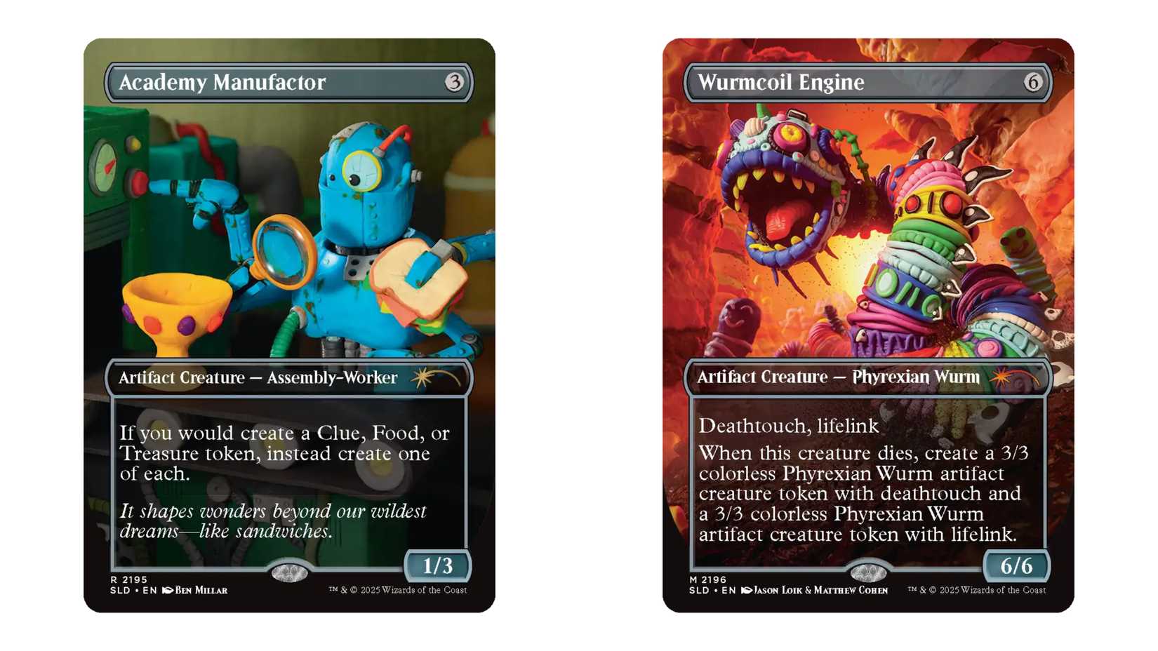 academy manufactor and wurmcoil engine mtg x play doh cards.