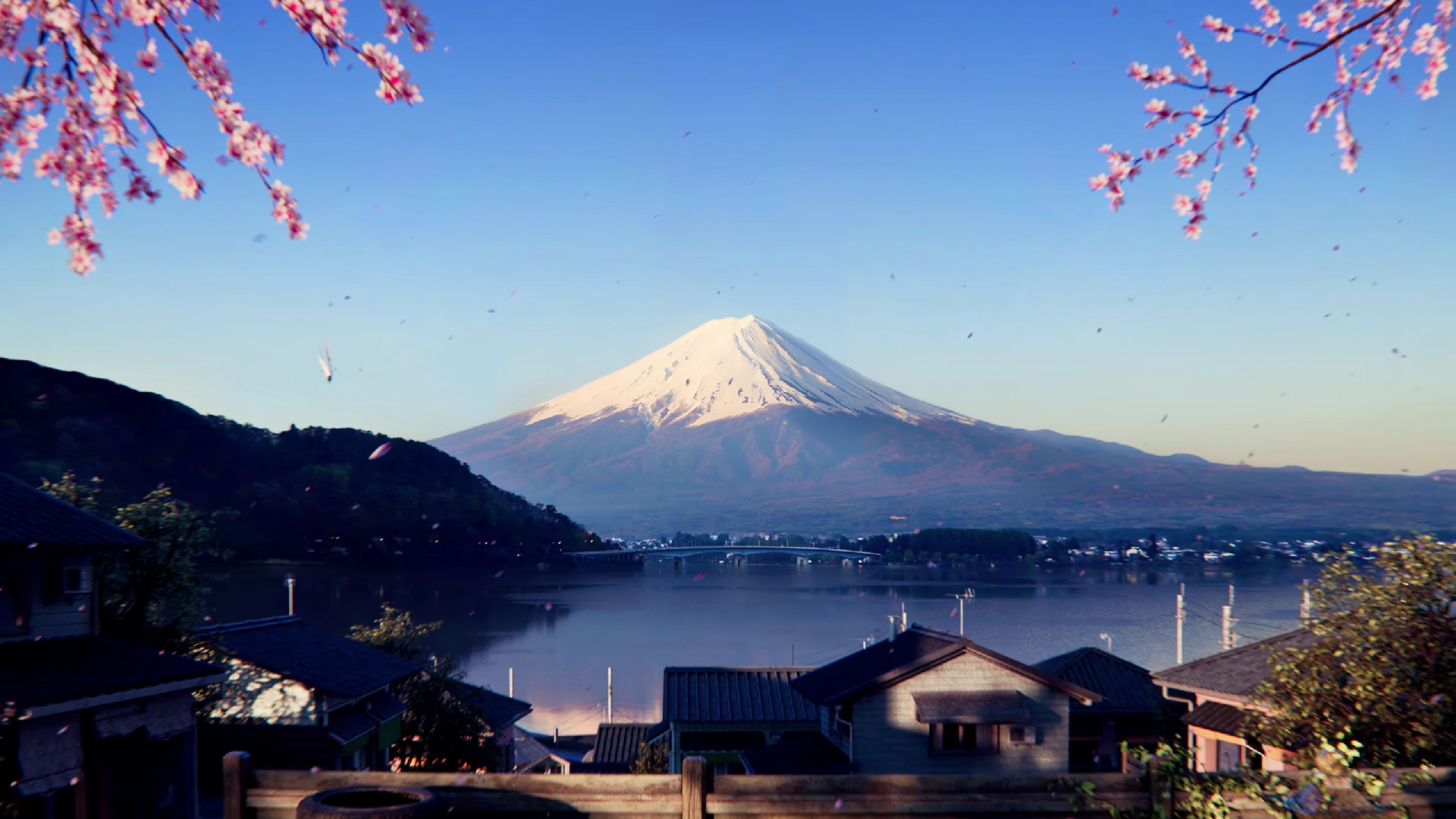 shot of mount fuji in forza horizon 6.