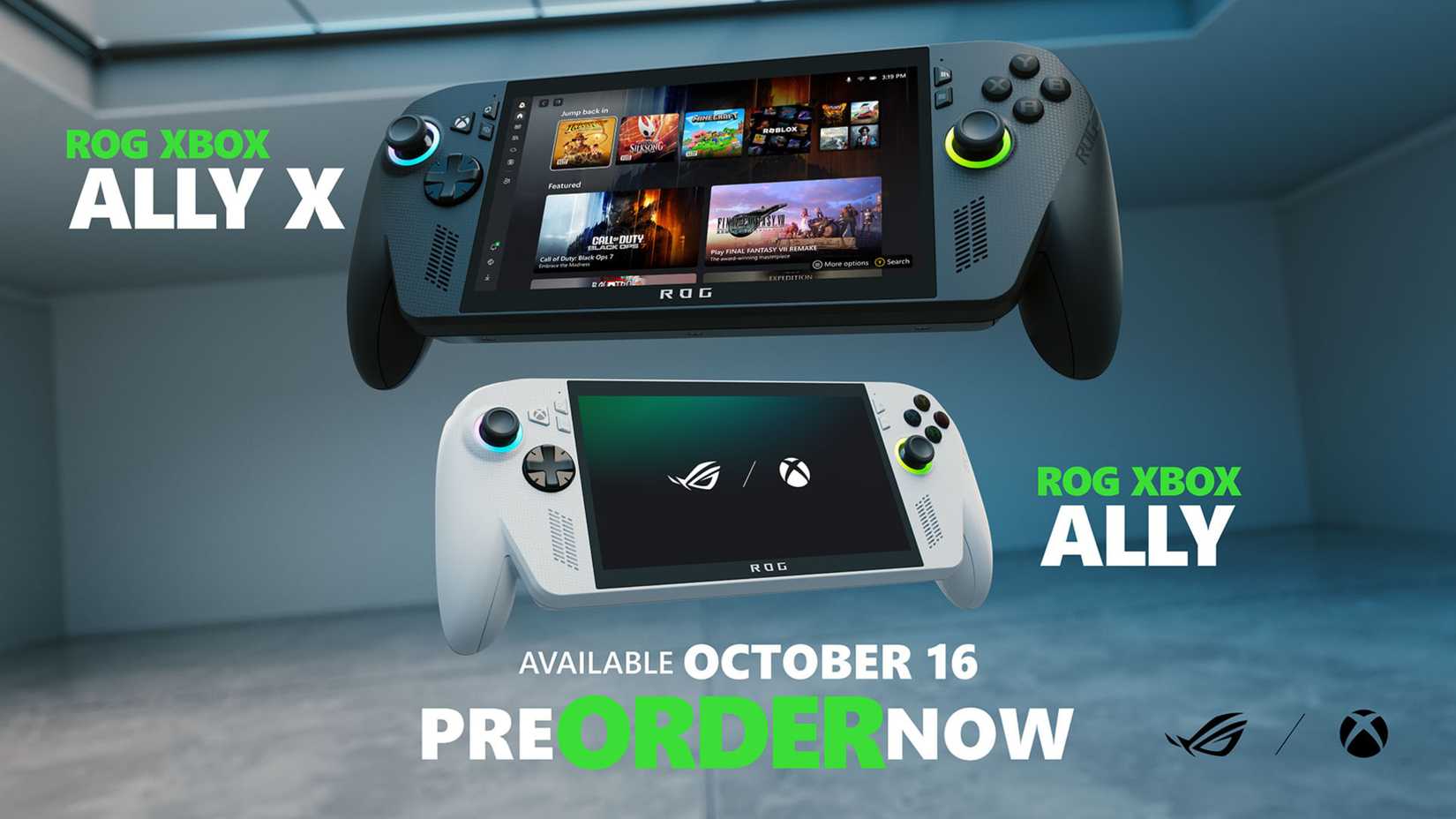 Xbox Ally and Xbox Ally X.