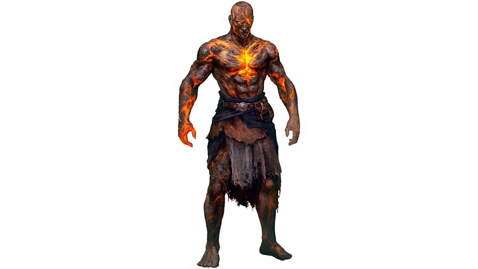 A player that turns into a primordial with the help of Grim Hollow in DND.