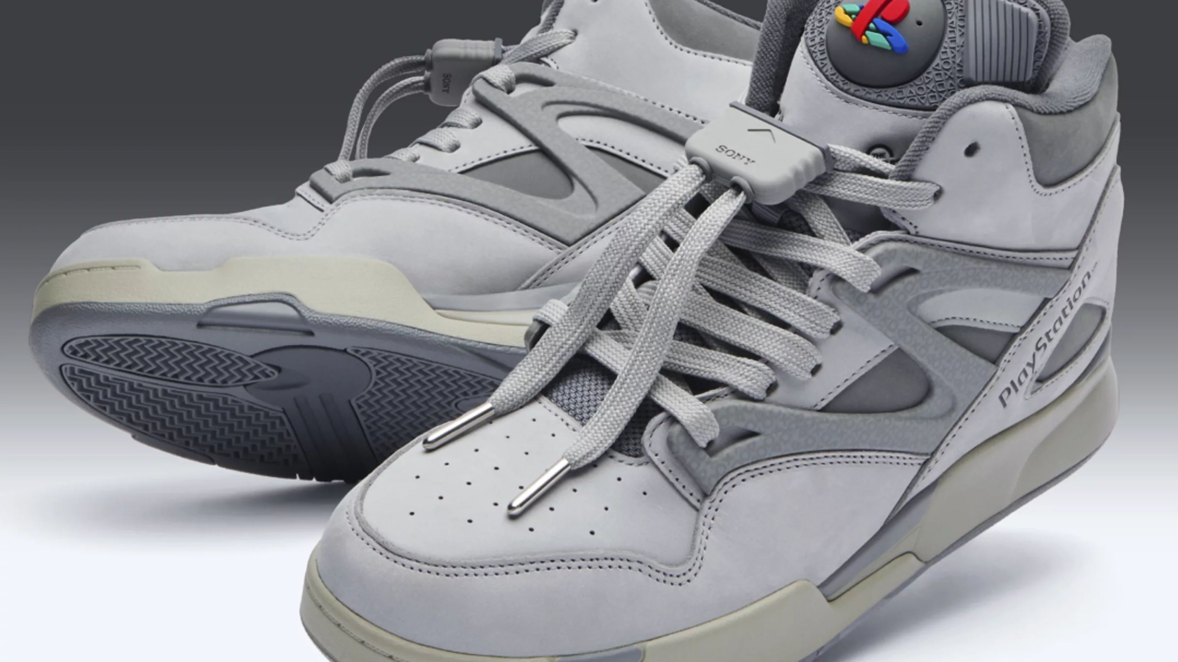 playstation x reebok anniversary sneakers.