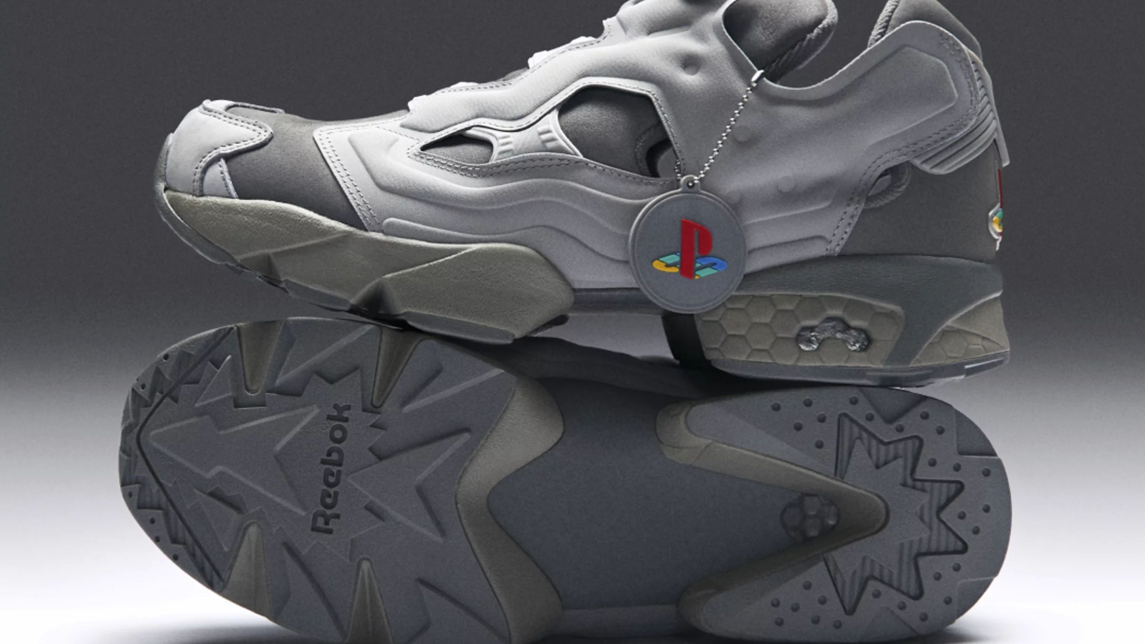 playstation x reebok anniversary sneakers.
