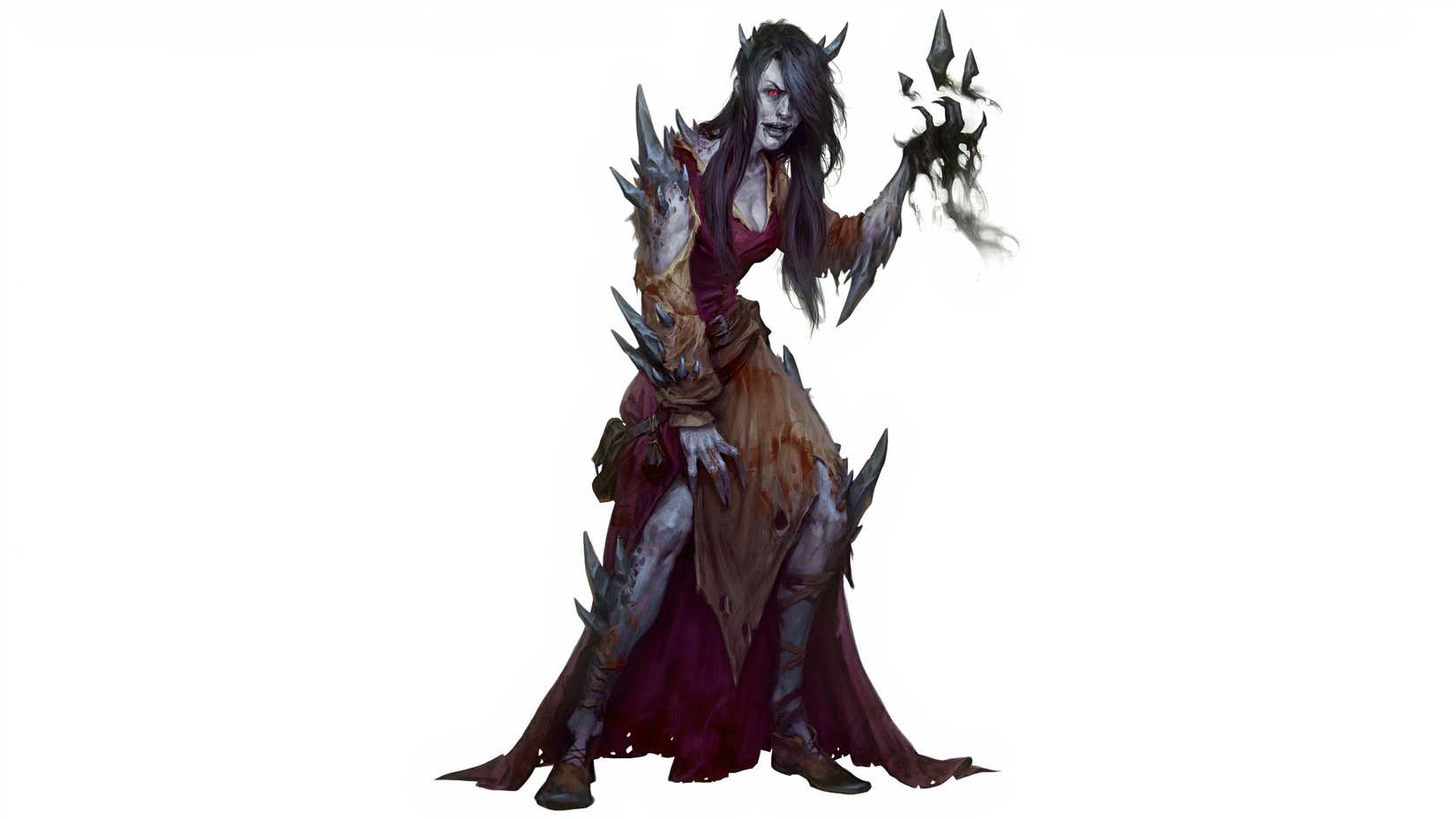 A player that turns into a Shadowsteel Ghoul in Grim Hollow from DND.