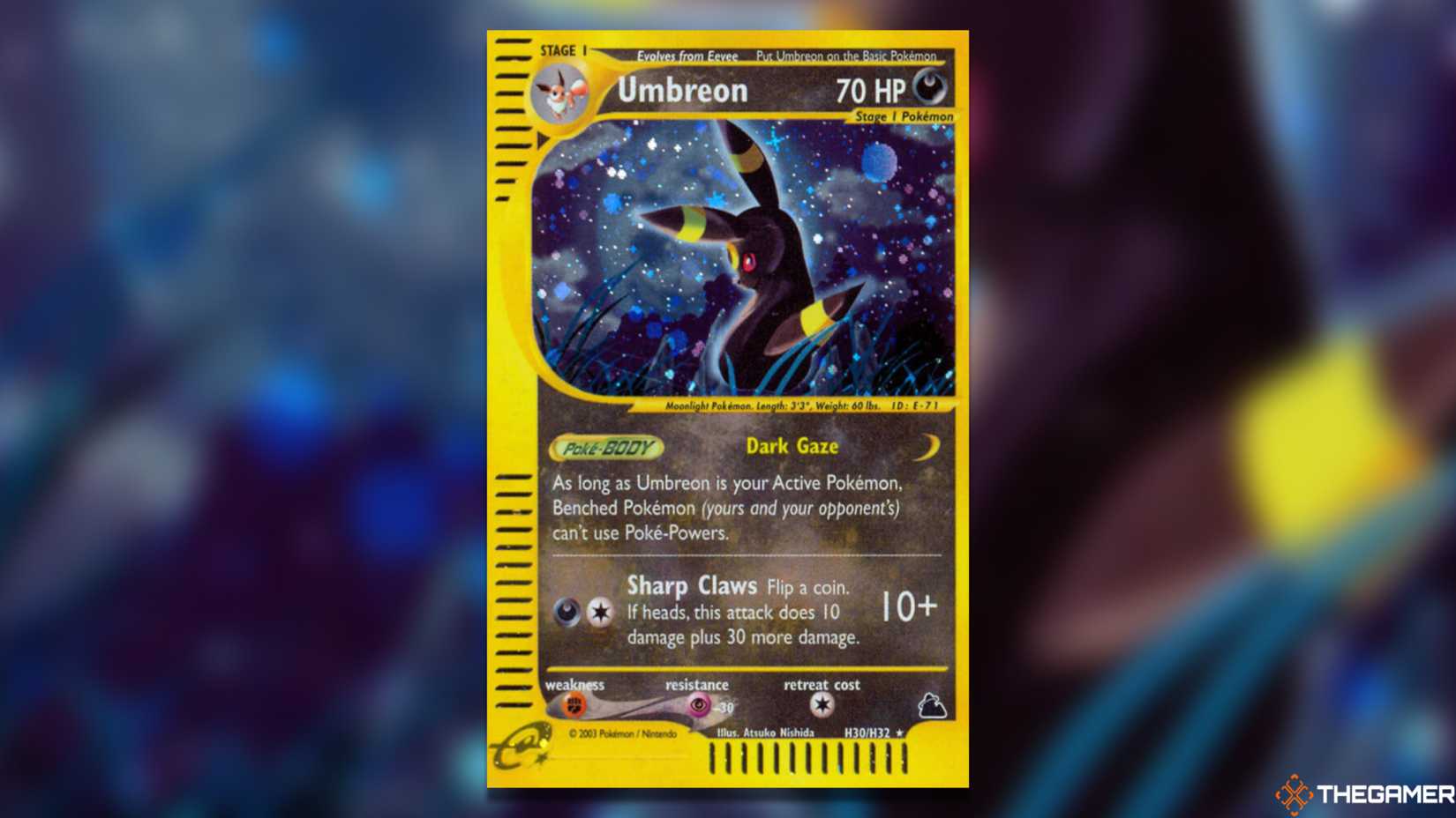 Pokemon TCG's skyridge umbreon.