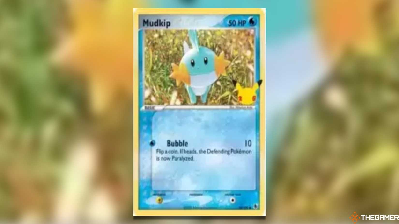 The first partner is the MUDKIP of Pokemon TCG.