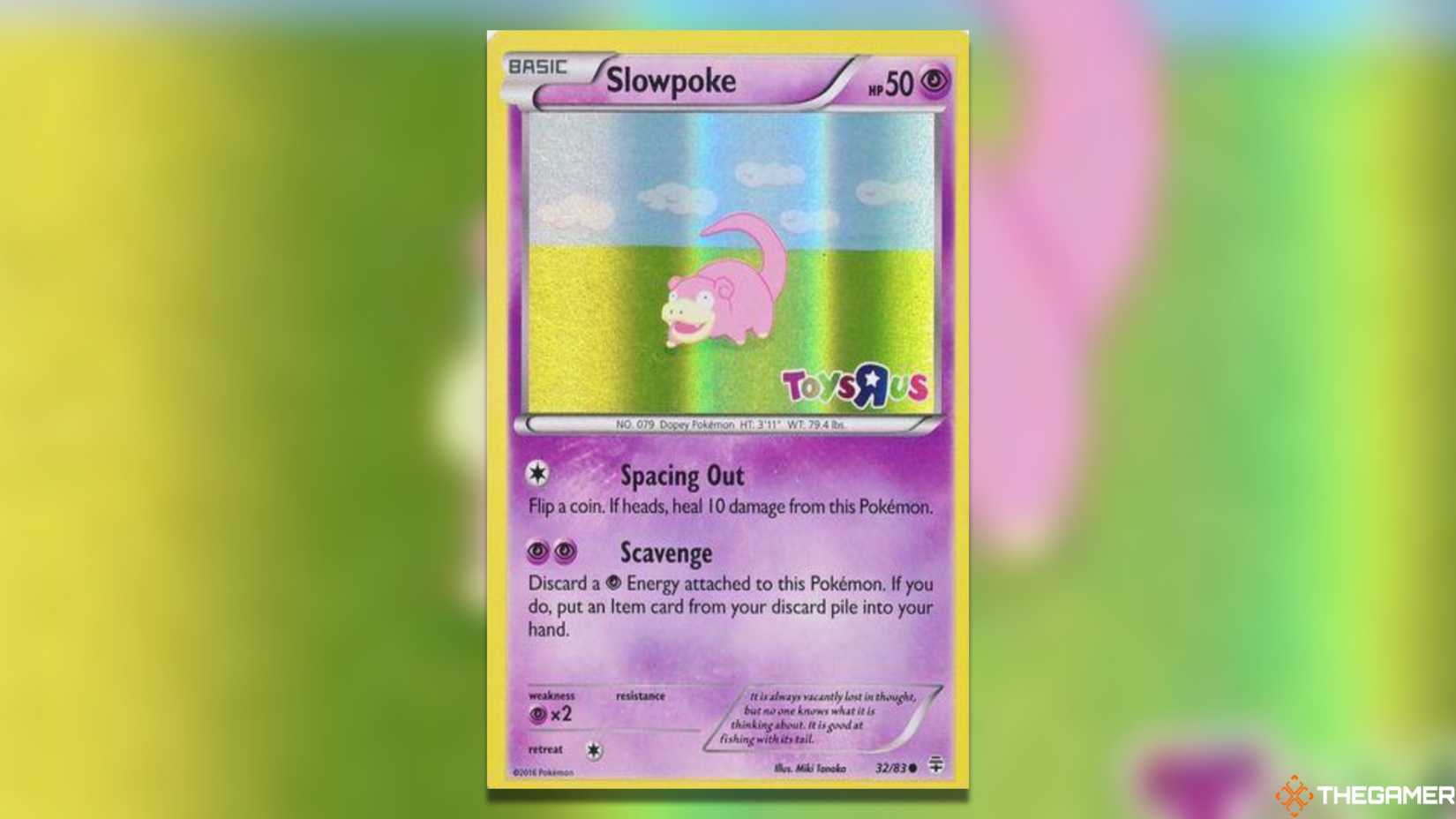 The Most Valuable Toys R Us Promos Slowpoke from the Pokemon TCG.