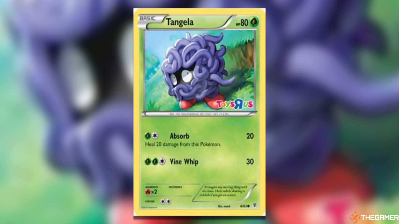 The Most Valuable Toys R Us Promos Tangela from the Pokemon TCG.