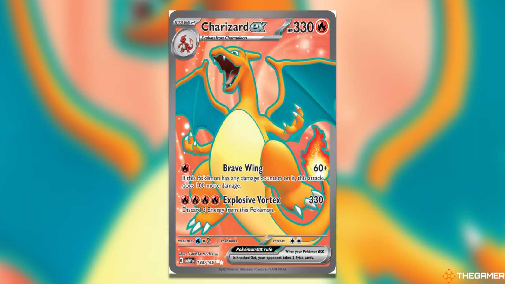 The Scarlet & Violet Era Charizard UR 151 from the Pokemon TCG.