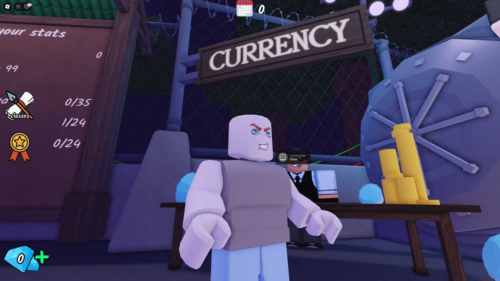 the currency NPC in 99 Nights in the Forest on Roblox