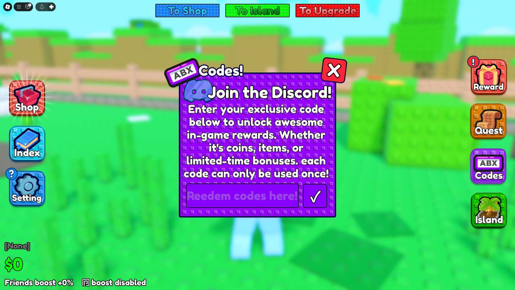 Kick A Brainrot Codes - Roblox