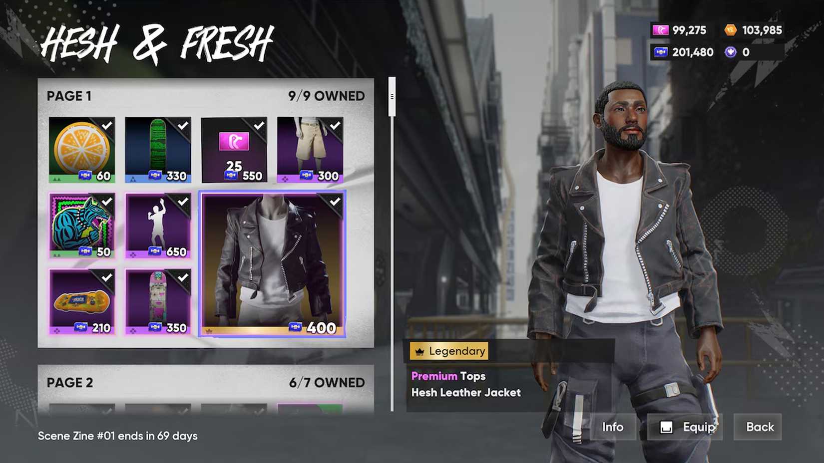 Screen Skate 1 Skate Pass Progression Screen from The Grind Vol 6.