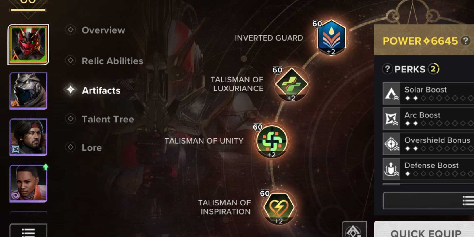 TAN-2 Character Destiny Rising Relic