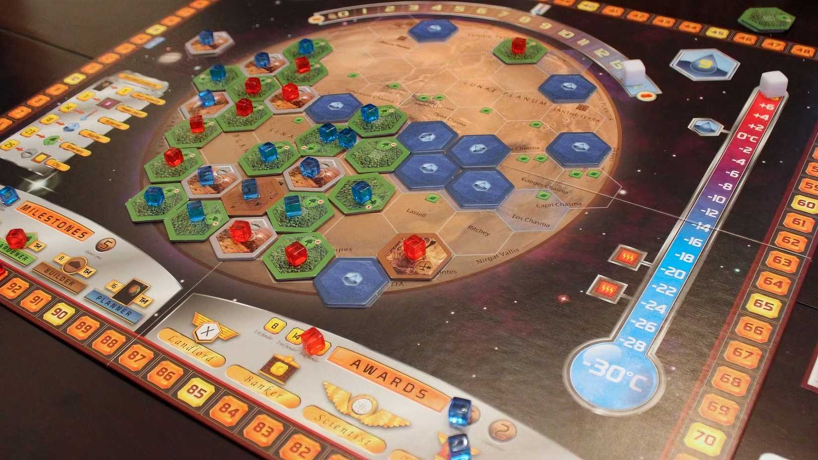 TerraForming Mars board game during the game.