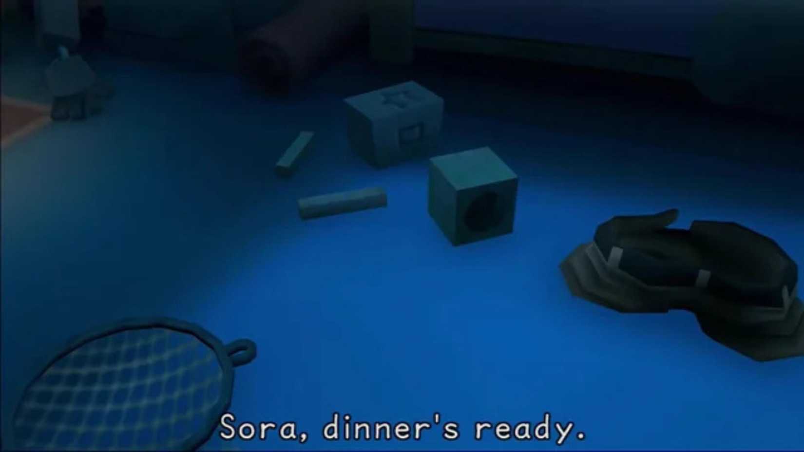 The floor of Sora's bedroom in Kingdom Hearts.
