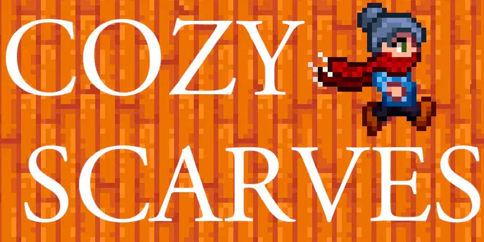 Main picture for cozy scarves Mod from Peacefuliend in Stardew Valley.