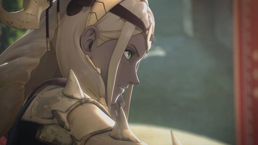 Theodora in Fire Emblem Fortune's Weave.