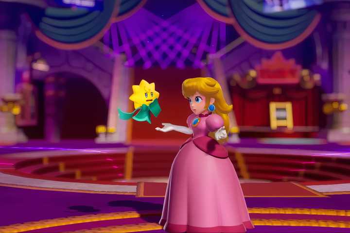 princess peach purple dress Peach (Purple)