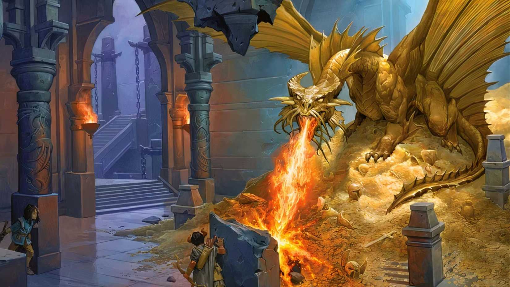 A party is a golden mess that is breathing in the underground stone lace in DAND art. 